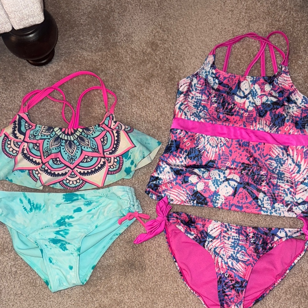 Colorful Girls' Swimwear Set